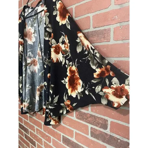 Chris + Carol Floral Dolman Sleeve Cardigan - L - Picture 2 of 5